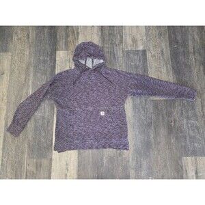 Carhartt Hoodie Women M 8/10 Purple Heathered Long Sleeve Sweatshirt Pullover
